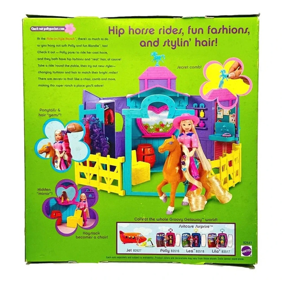 Vintage Polly Pocket Ride-in-style Ranch Blondie New 2002  Collectible - Picture 2 of 6
